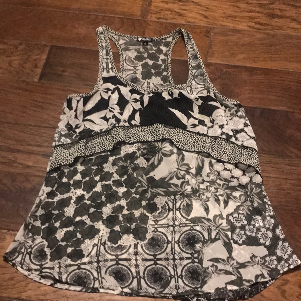 Sheer sleeveless top